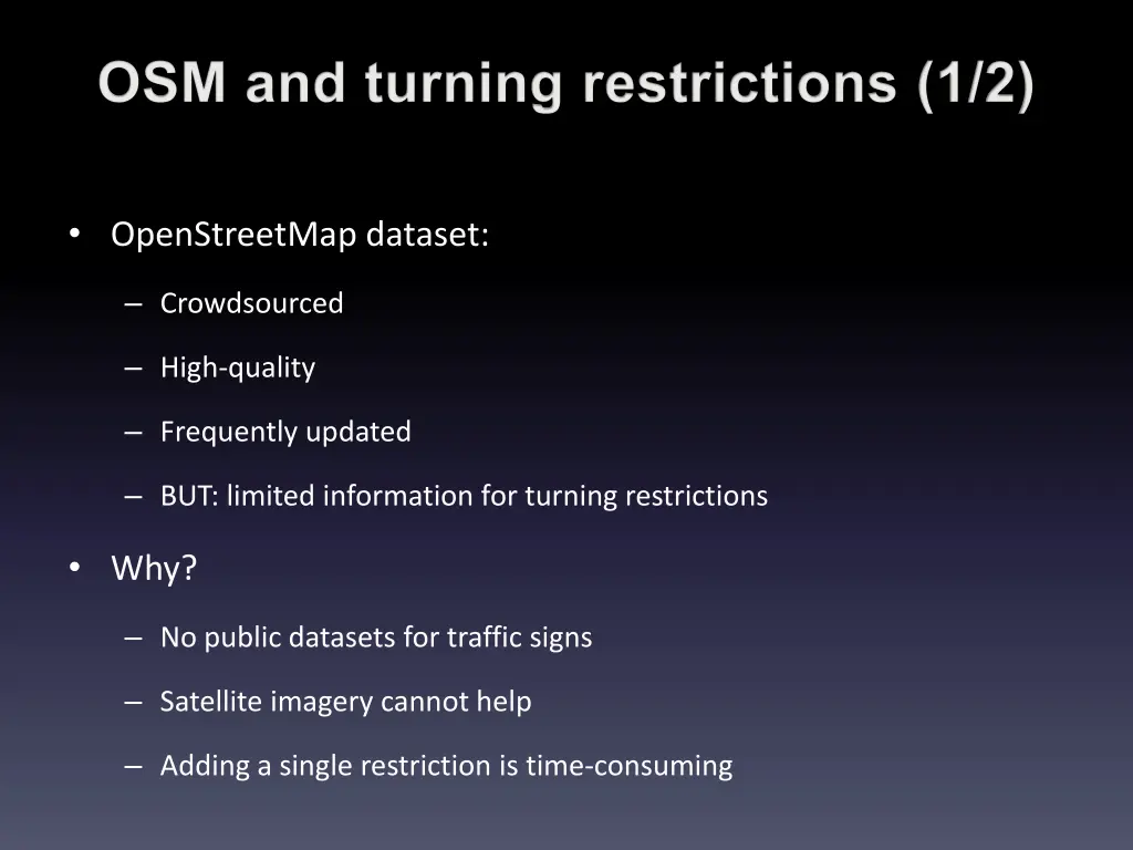 osm and turning restrictions 1 2