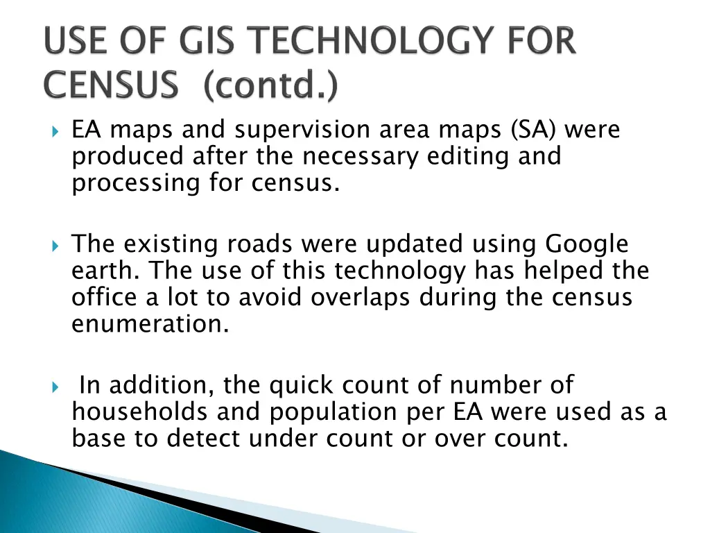 ea maps and supervision area maps sa were