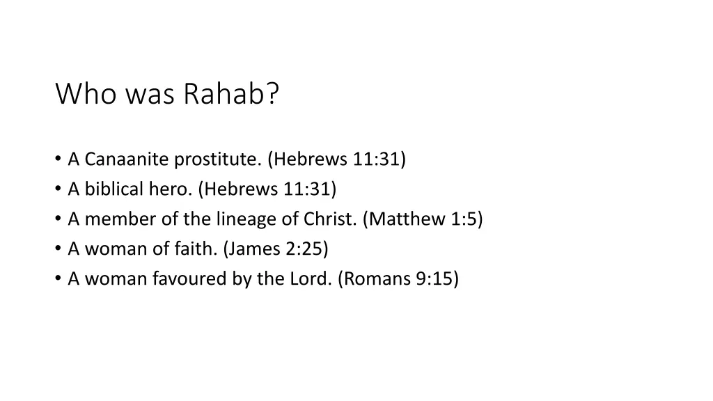 who was rahab