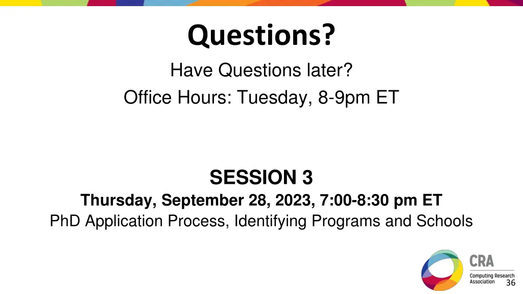 questions have questions later office hours