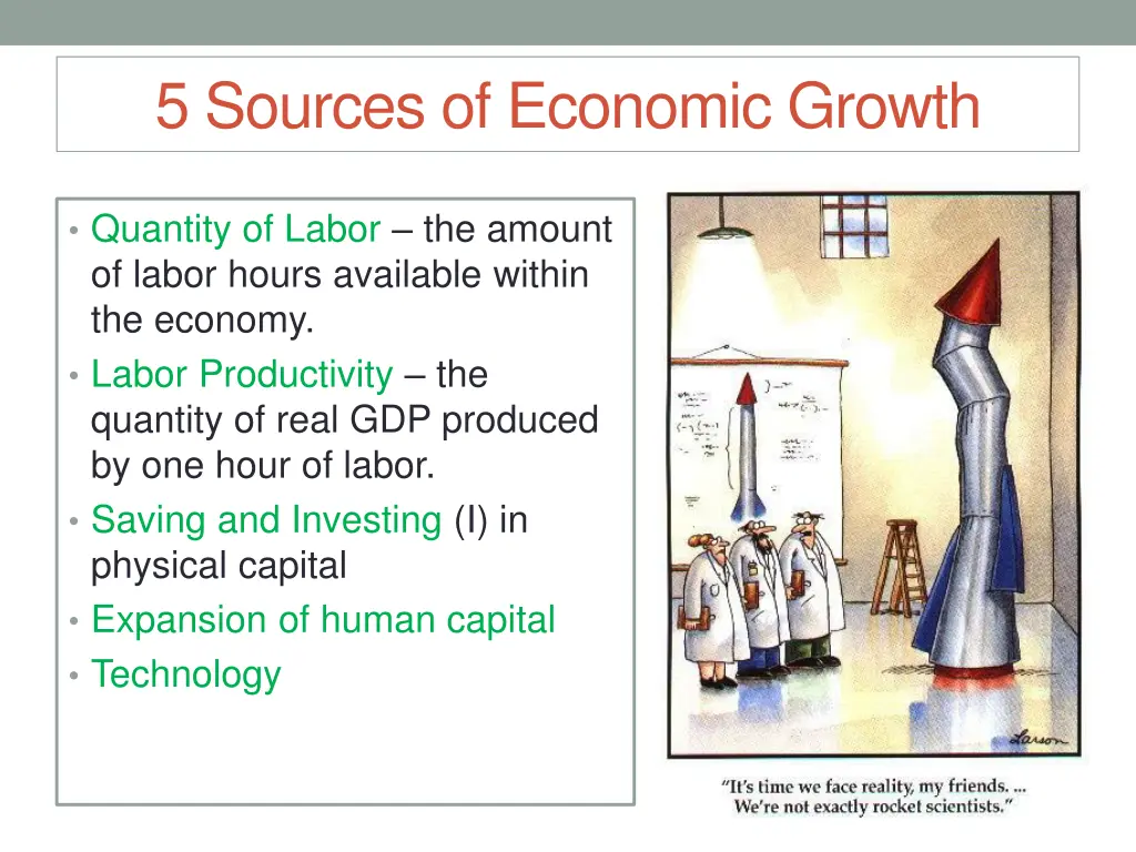 5 sources of economic growth