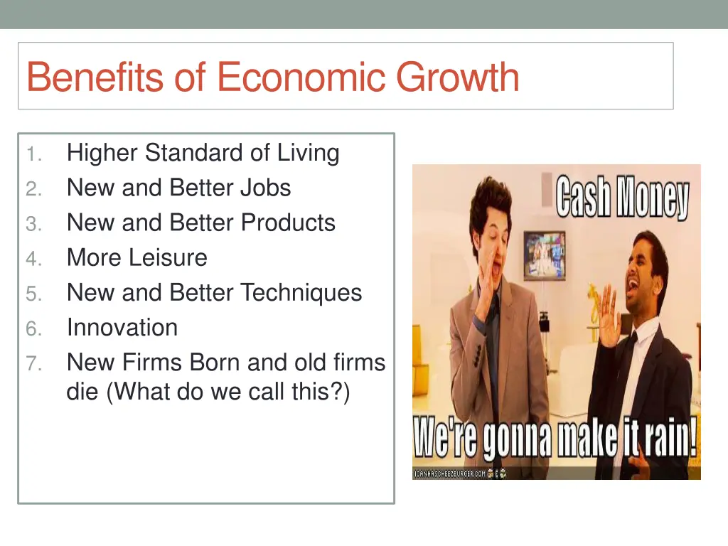 benefits of economic growth