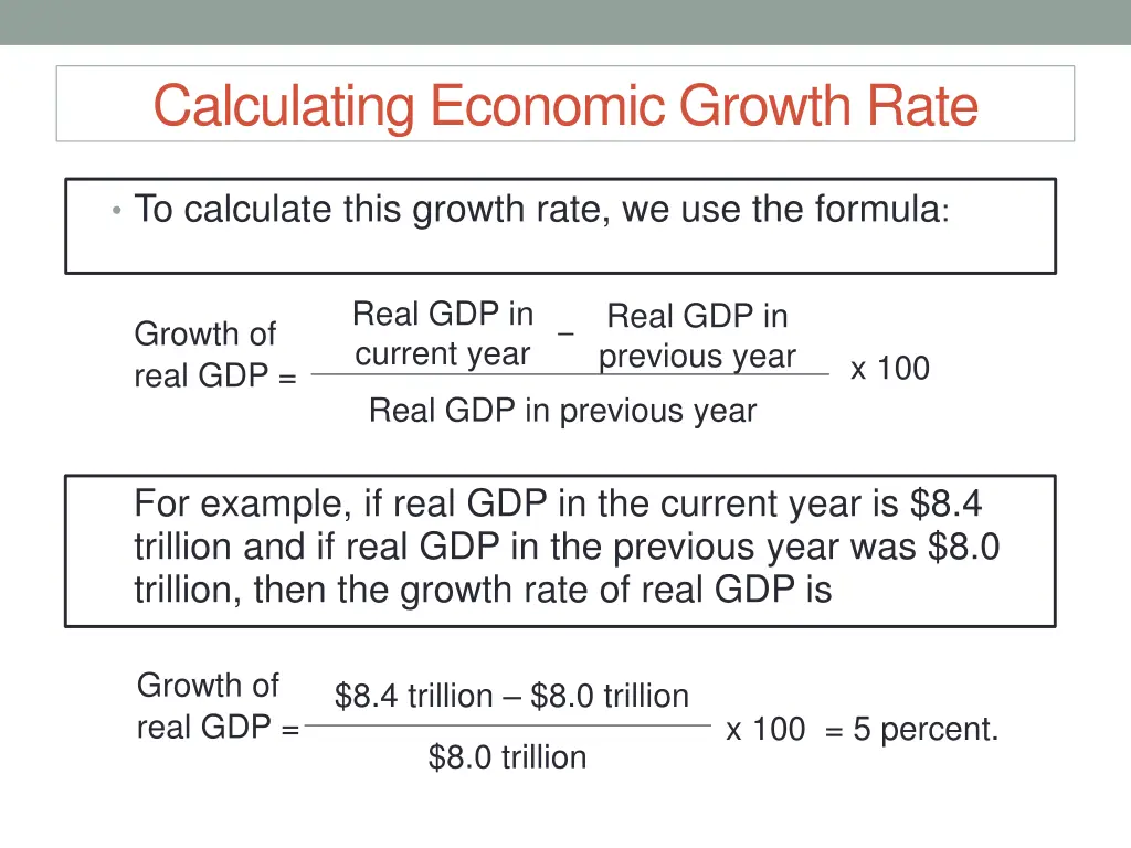 calculating economic growth rate