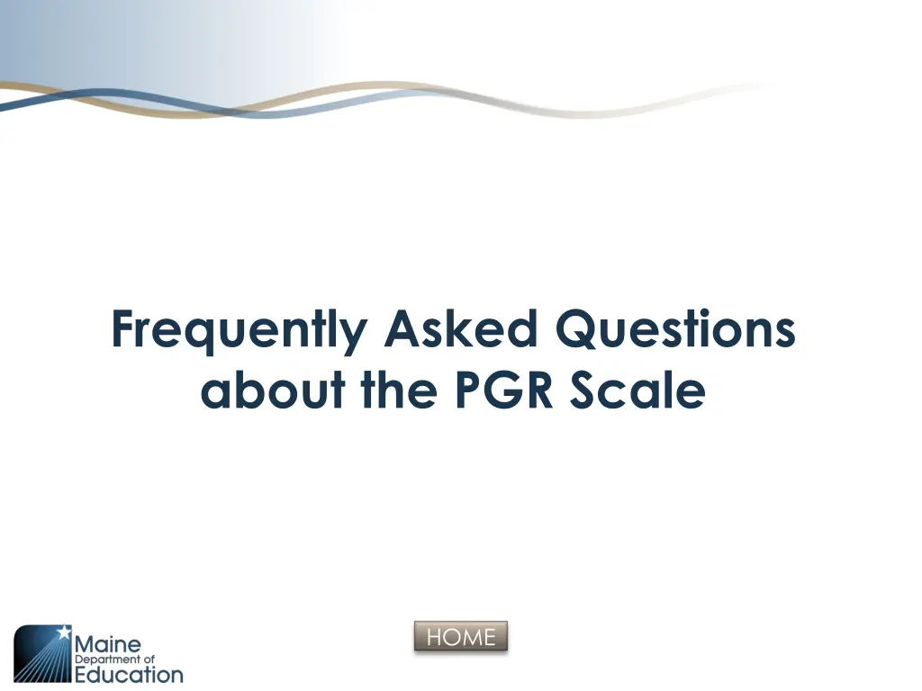 frequently asked questions about the pgr scale