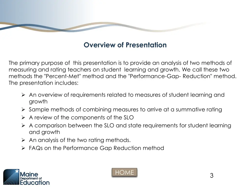 overview of presentation