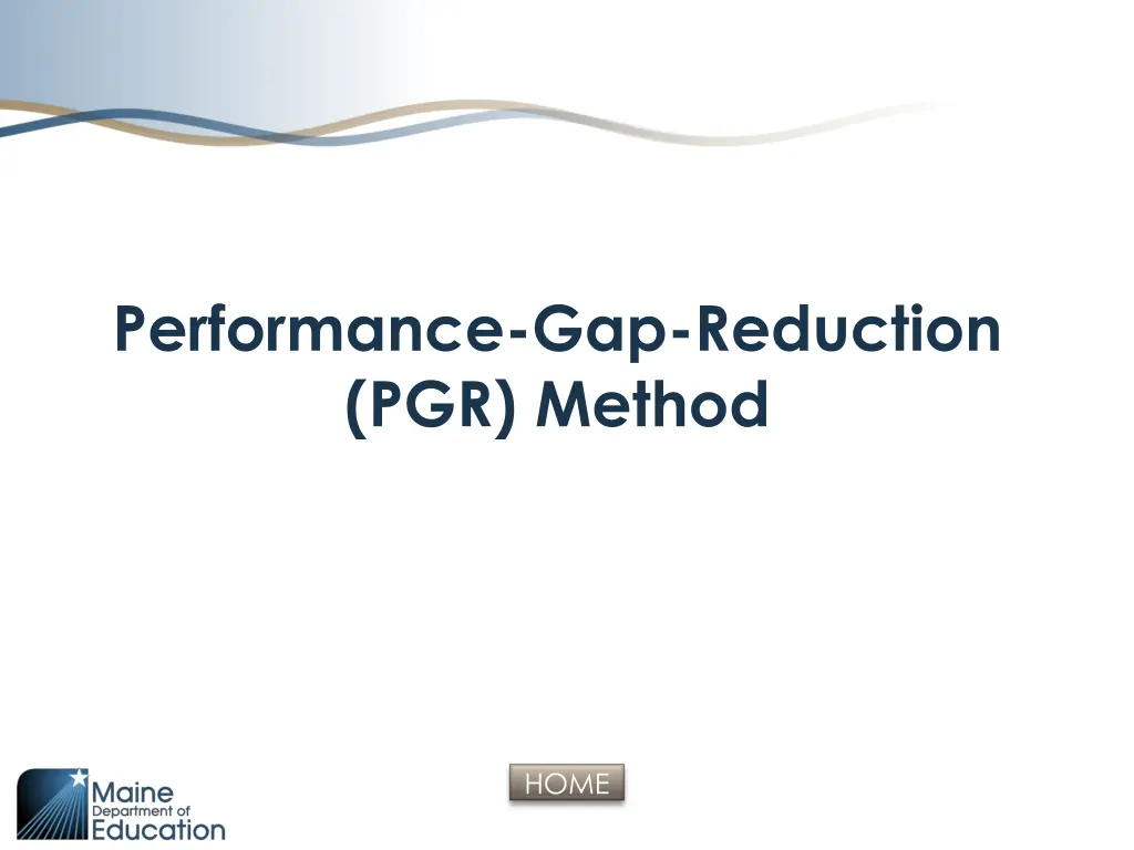 performance gap reduction pgr method