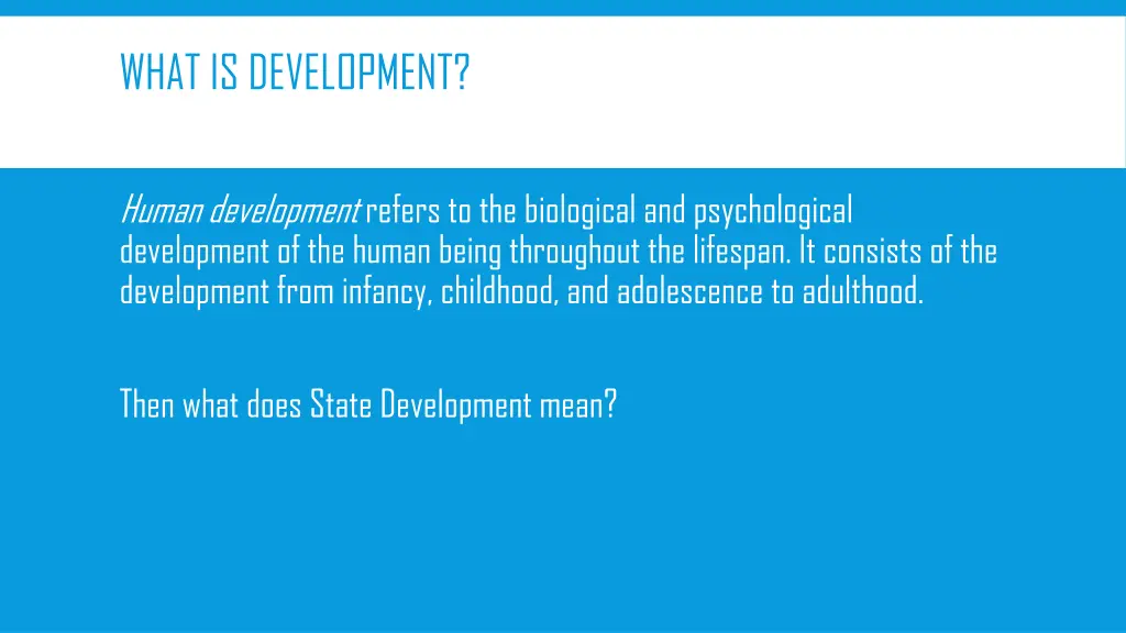 what is development