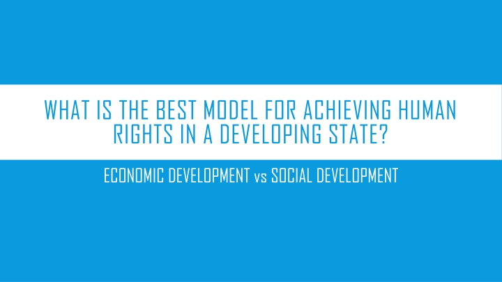 what is the best model for achieving human rights