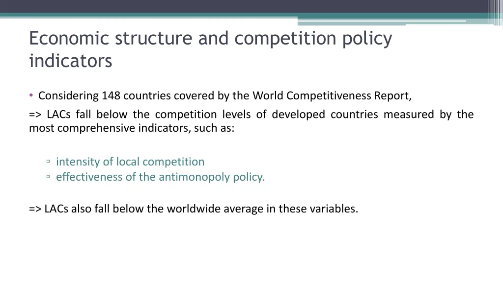 economic structure and competition policy