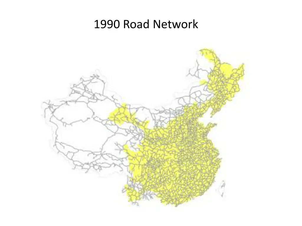 1990 road network