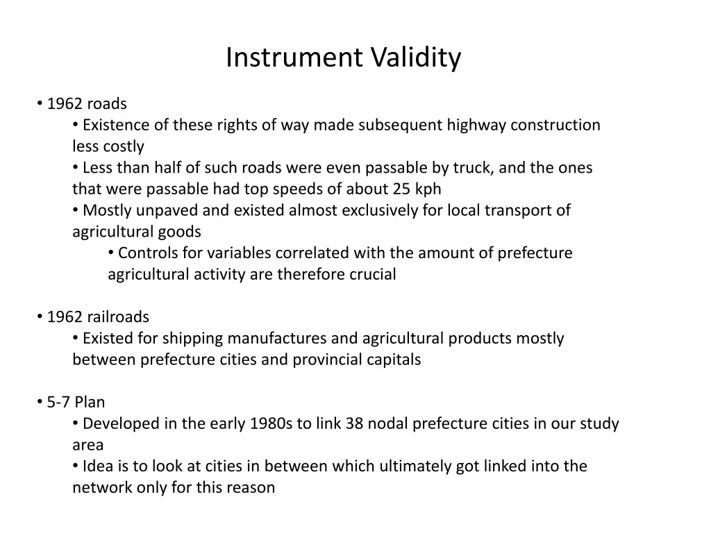 instrument validity