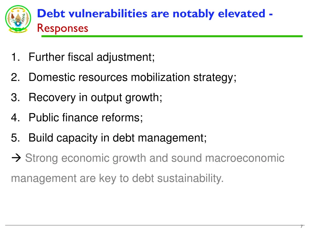 debt vulnerabilities are notably elevated