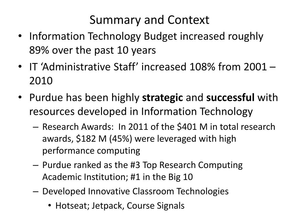 summary and context