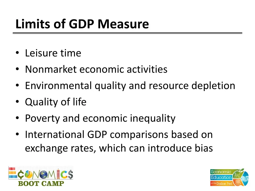 limits of gdp measure