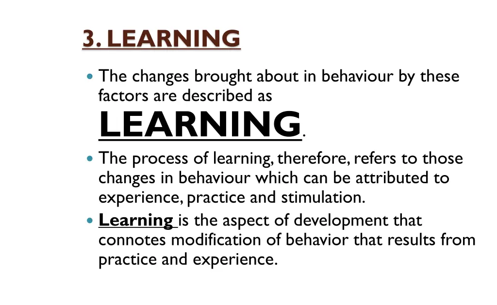 3 learning