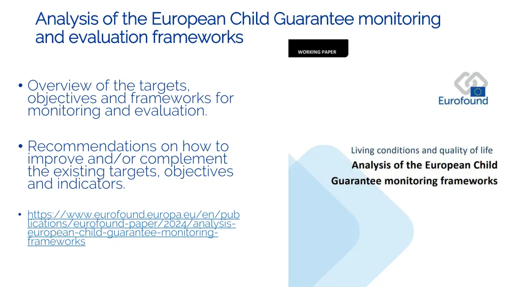 analysis of the european child guarantee