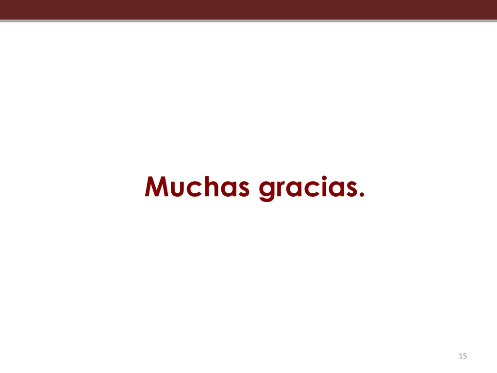 muchas gracias