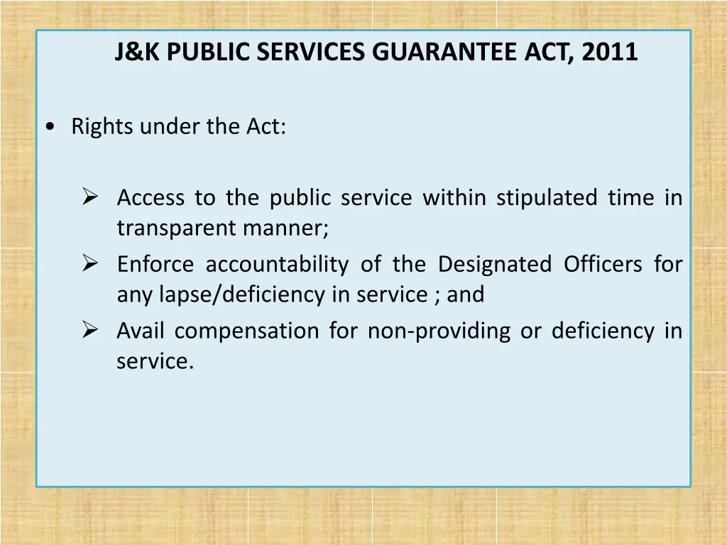 j k public services guarantee act 2011 2