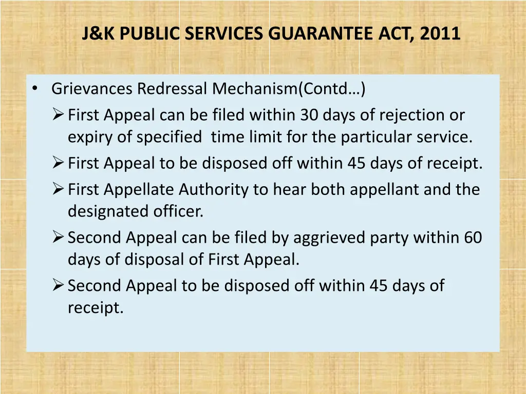 j k public services guarantee act 2011 4