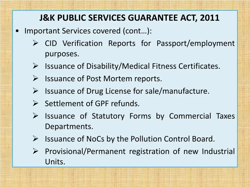 j k public services guarantee act 2011 important 1