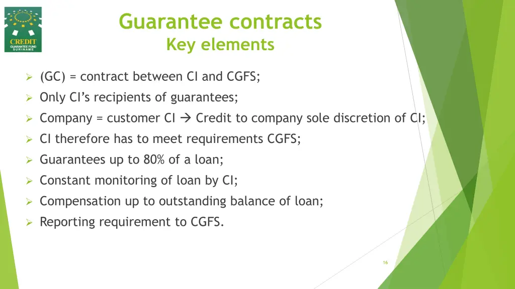 guarantee contracts key elements