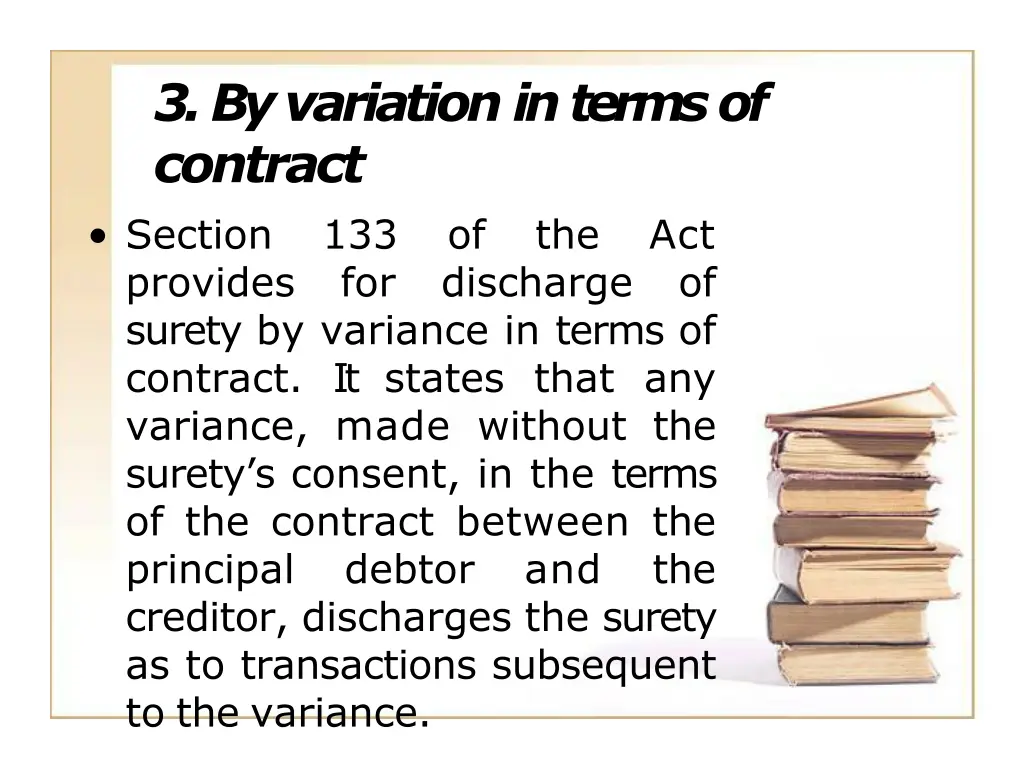 3 by variation in terms of contract section