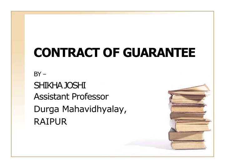 contract of guarantee