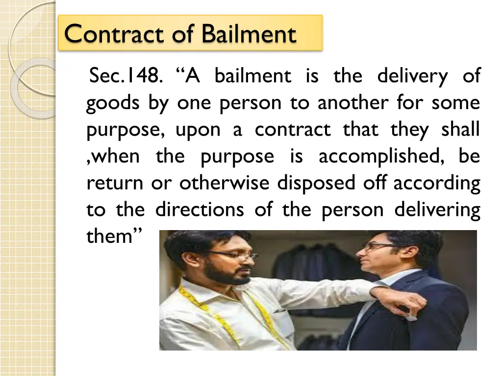 contract of bailment