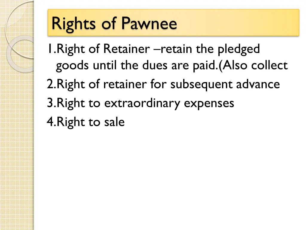 rights of pawnee