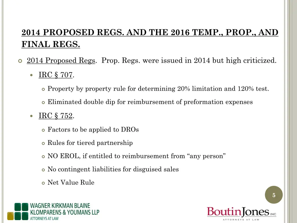 2014 proposed regs and the 2016 temp prop