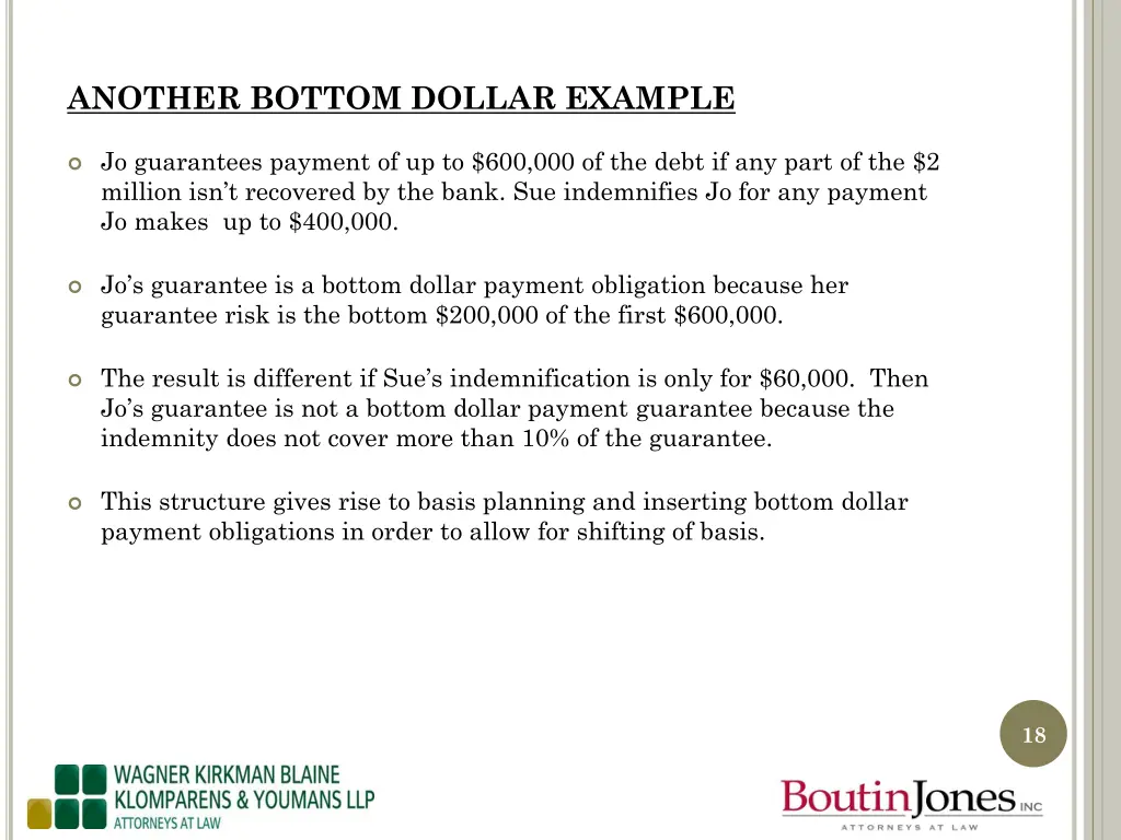 another bottom dollar example