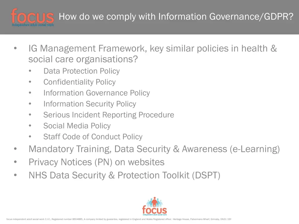 how do we comply with information governance gdpr