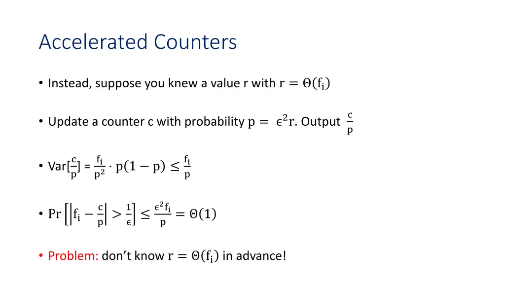 accelerated counters 1