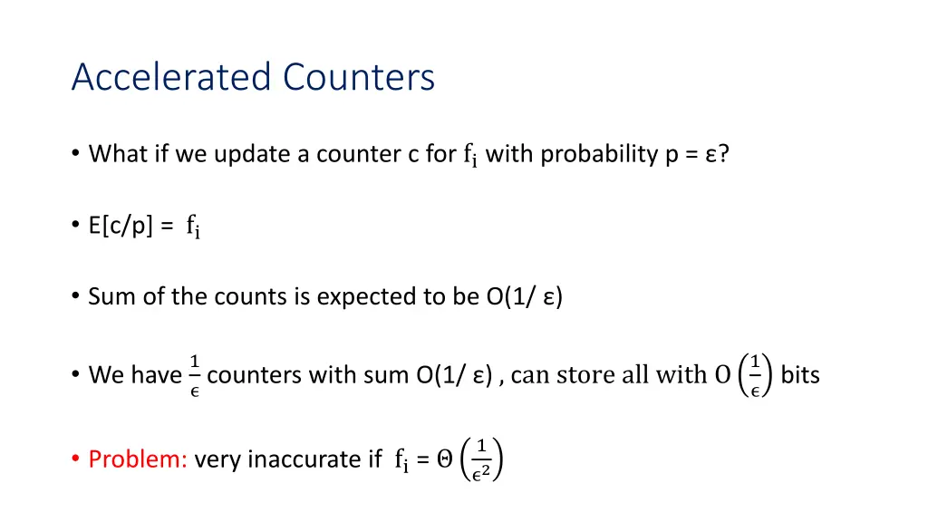 accelerated counters