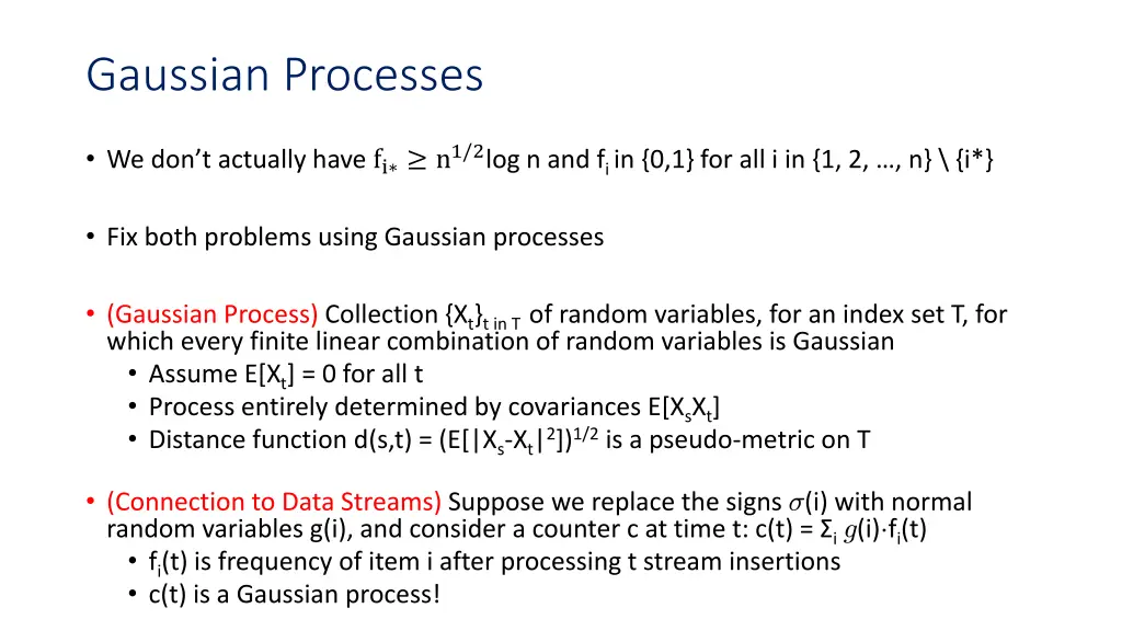 gaussian processes