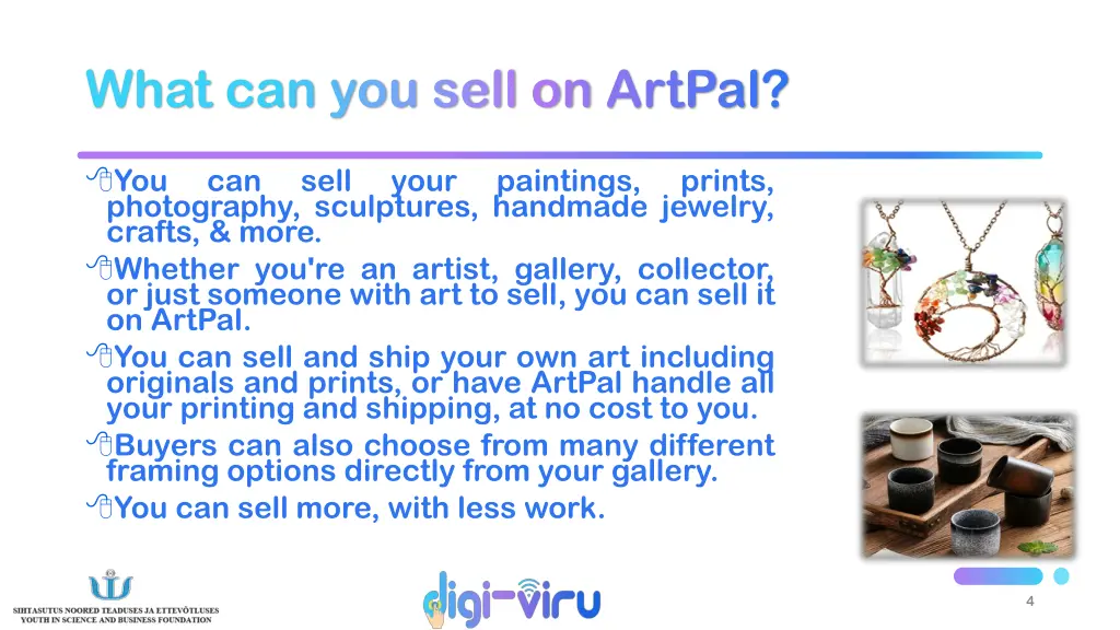 what can you sell on artpal