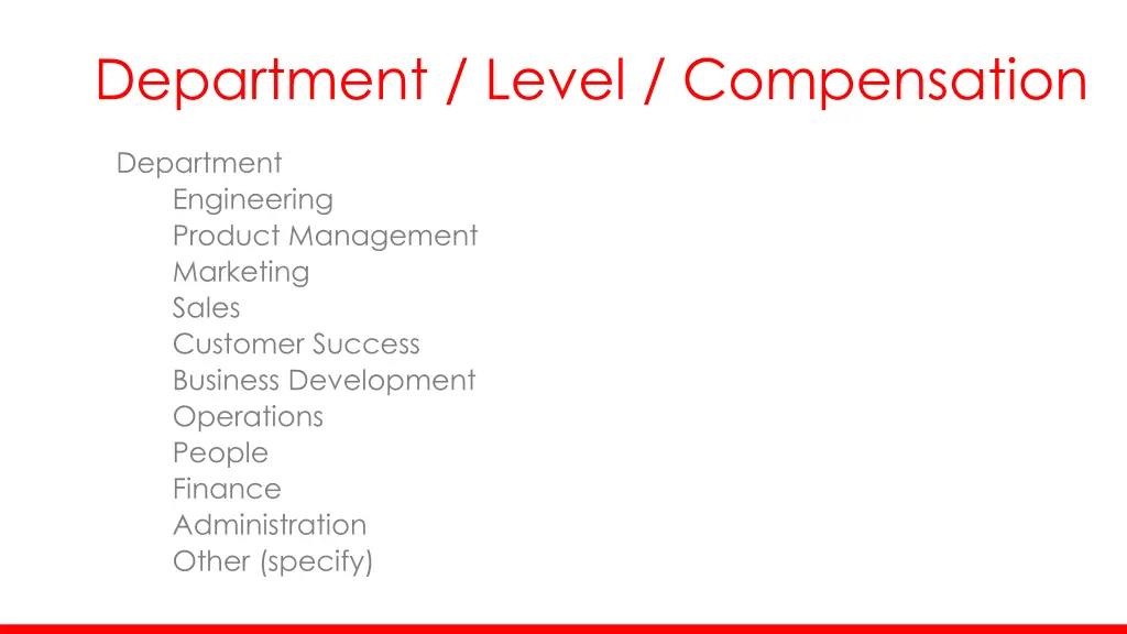 department level compensation 2