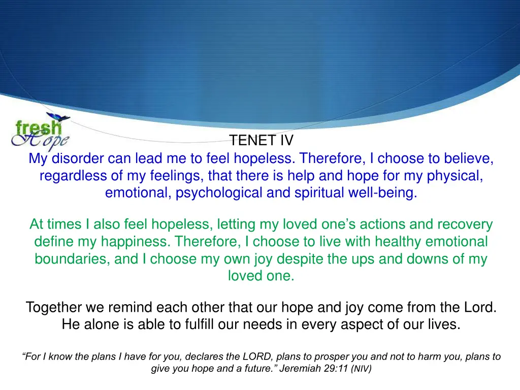 tenet iv