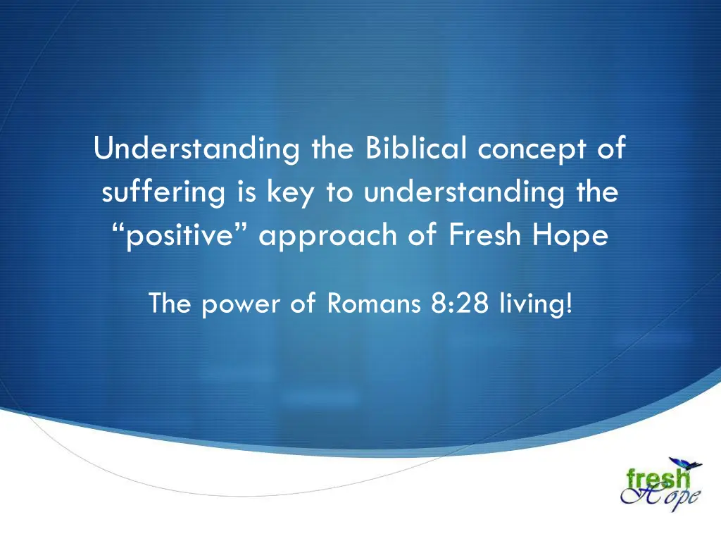 understanding the biblical concept of suffering