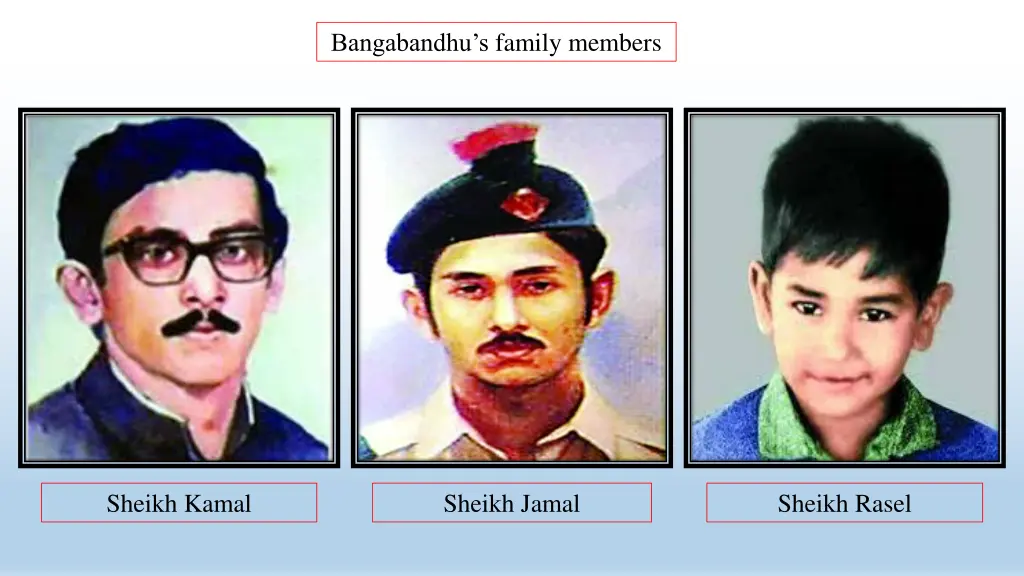 bangabandhu s family members 1