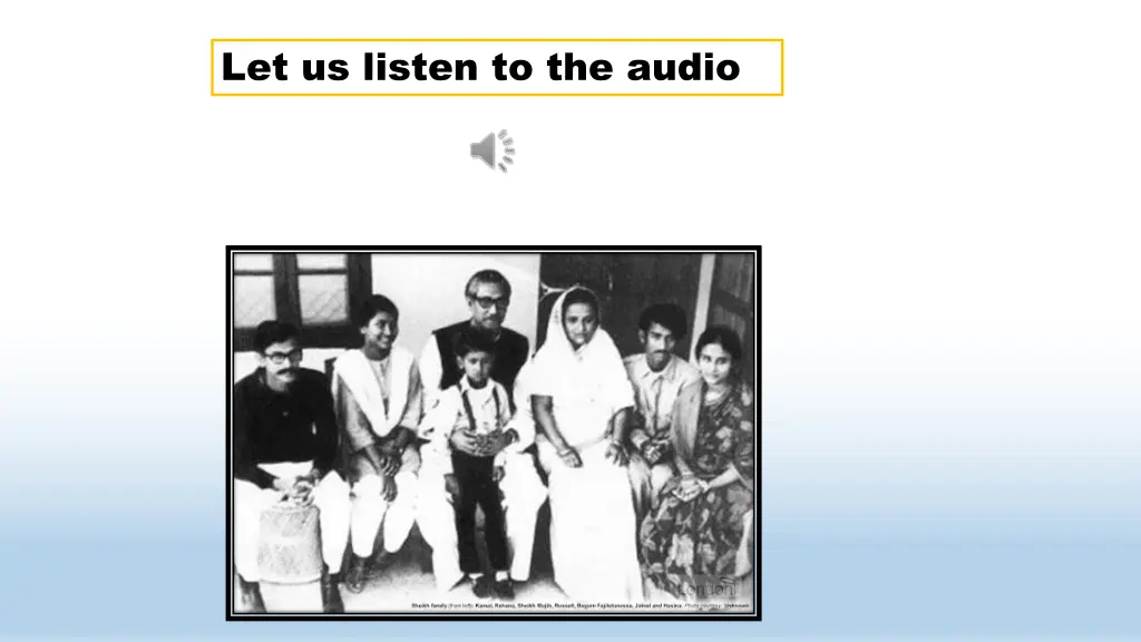 let us listen to the audio