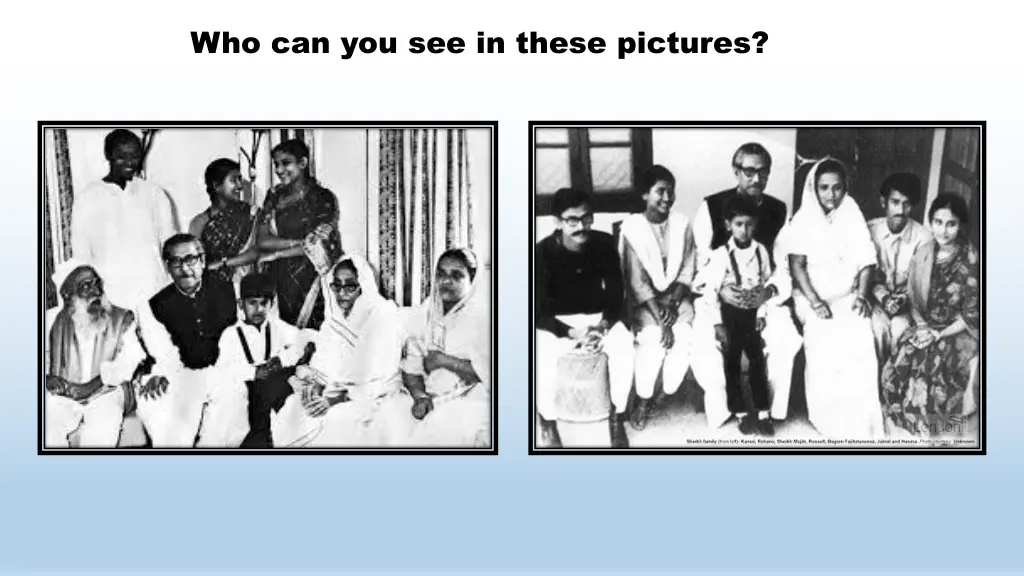 who can you see in these pictures