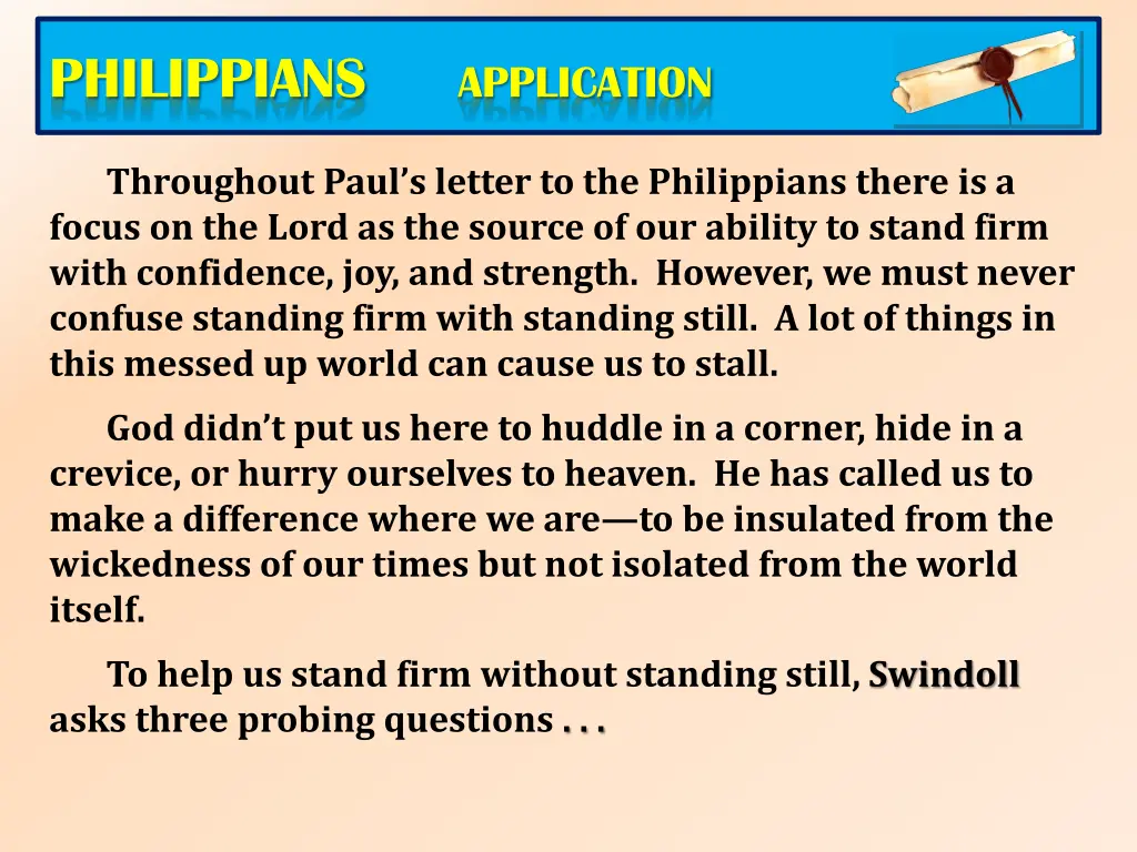 philippians application