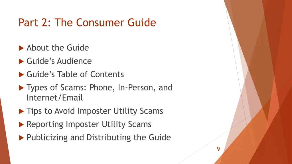 part 2 the consumer guide