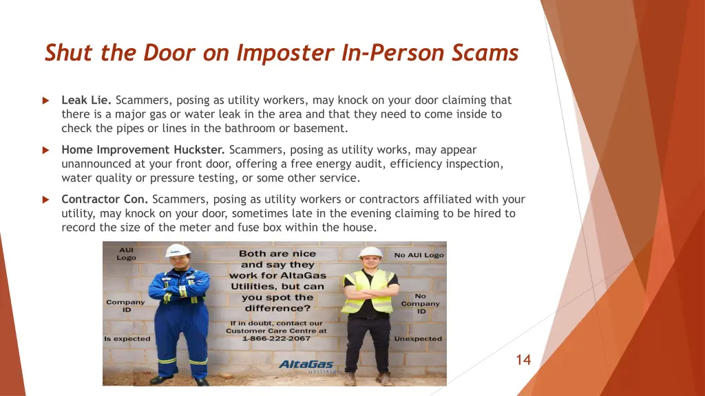 shut the door on imposter in person scams