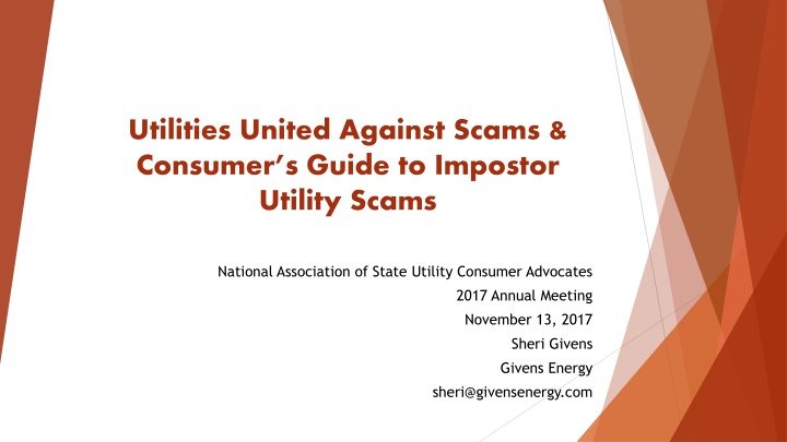 utilities united against scams consumer s guide