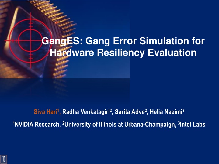 ganges gang error simulation for hardware