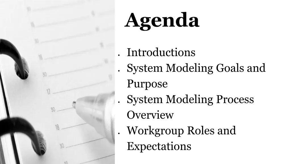 agenda