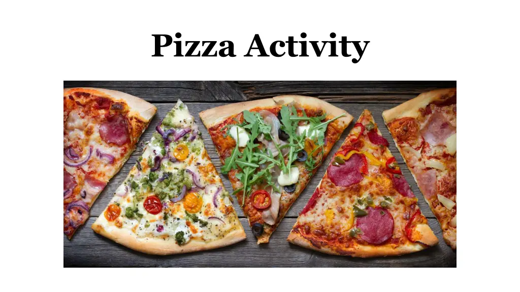 pizza activity