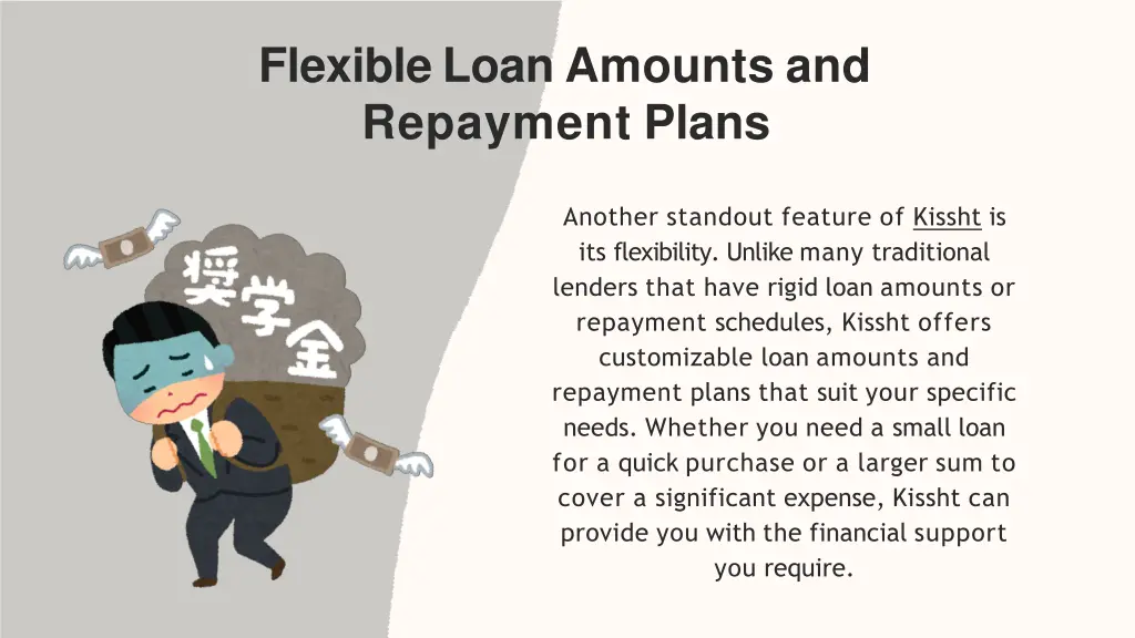 flexible loan amounts and repayment plans